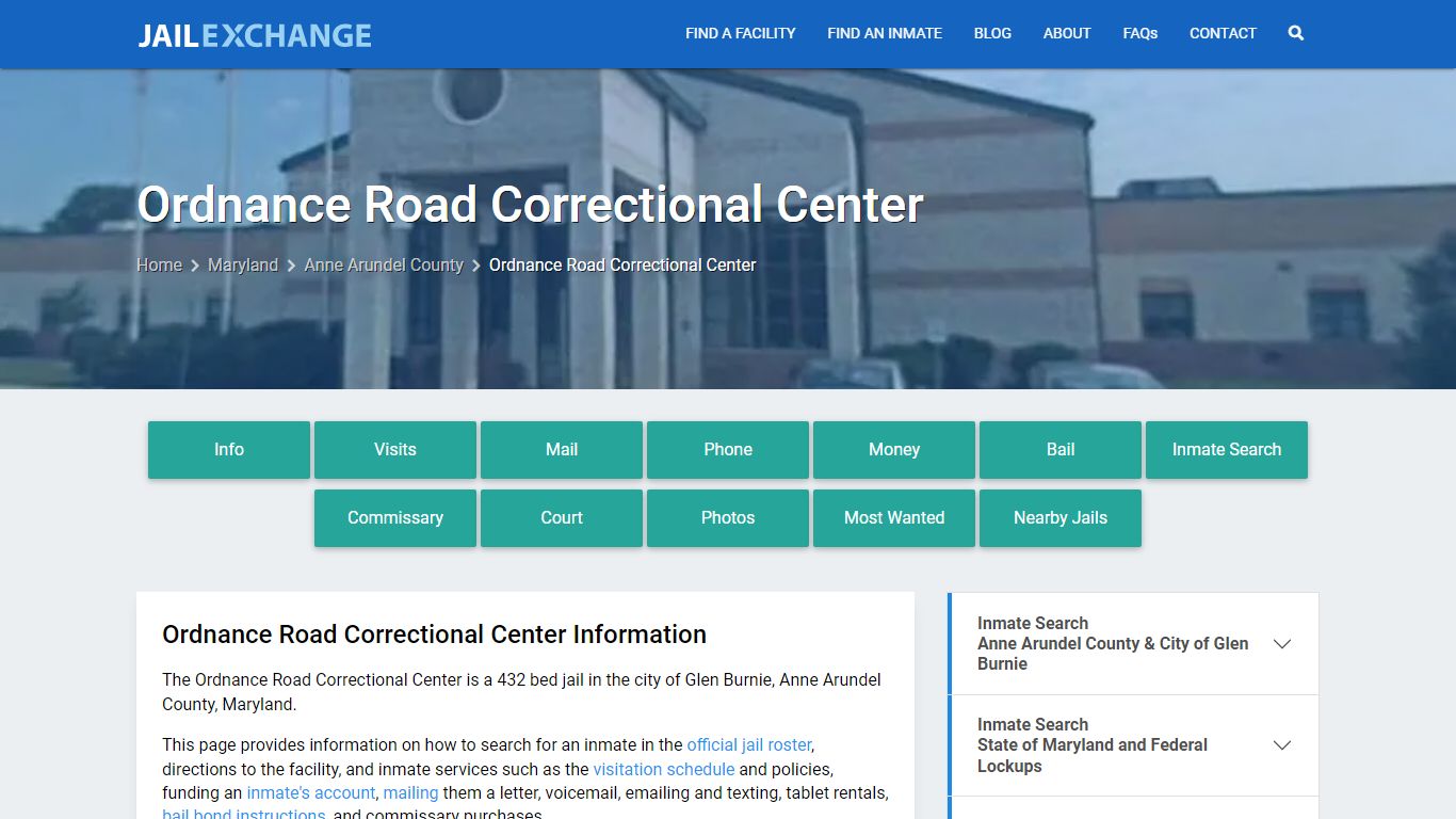 Ordnance Road Correctional Center - Jail Exchange